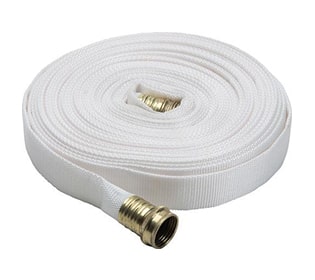 5/8 GHT Connection Key Fire 017-FF058-450 Polyester/Polyurethane/Brass/Plastic/Rubber 1061 Pencil Line Lay Flat Garden Hose 50 Length 300 psi Maximum Pressure