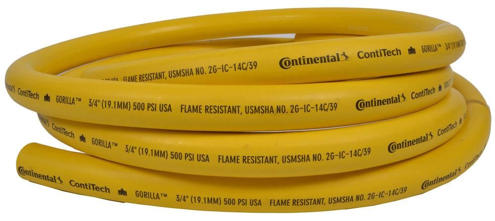 ContiTech Gorilla® Air / Multipurpose Hose, 1.00 (1) ID, 500 PSI, Yellow, 20026304 Goodyear/Continental