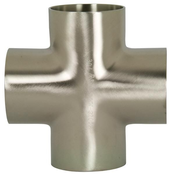 Dixon B9MP-R200 Stainless Steel 316L Sanitary Fitting 2 Tube OD Clamp Cross 