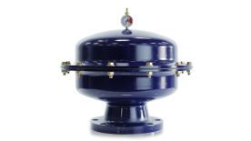 Blacoh A4020T-AT, Pulsation Dampener, Sentry IV, 5 Gallon, 3" 150# Flange, 150 PSI, Stainless Steel, PTFE