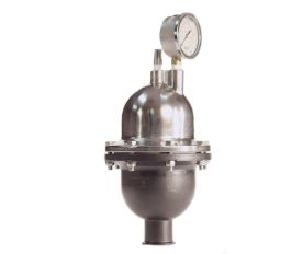 Blacoh CT3020T-1, Pulsation Dampener, Sentry II, 85 in³, 1" FNPT, 150 PSI, Stainless Steel, PTFE