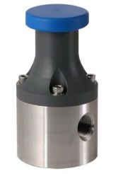 Blacoh BP-025-SS-T, Back Pressure Relief Valve, 1/4" FNPT, 316 Stainless Steel, PTFE