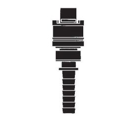 Campbell BMHS-2, Male x Hose, Single-Lock, 1/2", Plated Steel