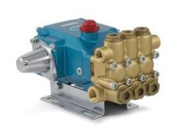 CAT 3CP1140CS.3000, High Temperature Plunger Pump, 3.6 GPM, 1/2" Inlet, 3/8" Discharge, 2200 PSI, Brass, Belt Drive