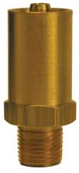 Dixon 0010055C, Grease Whip Male NPT Chamfered Base Hose Fitting, 1/8"-27, Brass