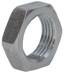 Dixon 0306-4, JIC 37° Flare Bulkhead Lock Nut, 1/4" Tube OD, 7/16"-20 Thread, 5000 PSI, Zinc Plated Steel