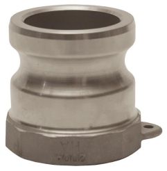 Dixon 100-A-HA, Cam & Groove Type A Adapter x Female NPT, 1", Hastelloy, 250 PSI