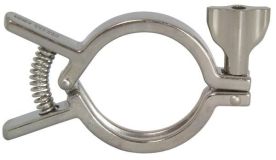 Dixon 13MHHM-Q200, Single Pin Squeeze Clamp, 2" Tube OD, 304 Stainless Steel