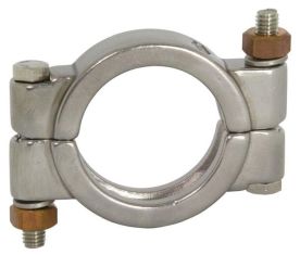 Dixon 13MHP100-150, Bolted Clamp, 1"-1-1/2" Tube OD, 304 Stainless Steel