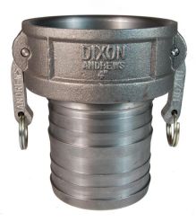 Dixon 150-C-MI, Cam & Groove Type C Coupler x Hose Shank, 1-1/2", Malleable Iron, 250 PSI, Buna-N