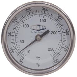 Dixon 30025064 Bi-Metal Back Connected 3" Face Thermometer