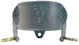 Dixon 400-DC-MI, Cam & Groove Type DC Dust Cap, 4", Iron, Buna-N