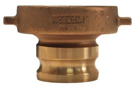 Dixon 400-TCA-BR, Cam & Groove Adapter x Railroad Tank Car Connection, 4", Brass