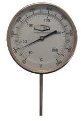 Dixon 52025064 Bi-Metal Adjustable Angle 5" Face Thermometer