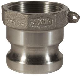 Dixon 600-A-PM, Boss-Lock™ Cam & Groove Type A Adapter x Female NPT, 6", Ductile Iron, 75 PSI