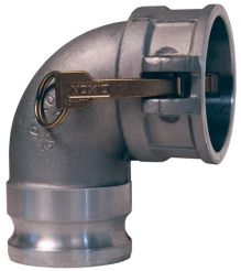 600DA-45AL - 45° Adapter x Coupler Elbow - Cam & Groove - Dixon