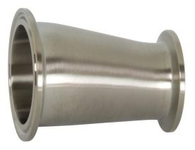Dixon B3214MP-R300250, Clamp Eccentric Reducer, 3" x 2-1/2" Tube OD, 316L Stainless Steel