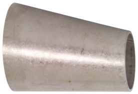 Dixon B32W-G200100U, Unpolished Eccentric Weld Reducer, 2" x 1" Tube OD, 0.065" Wall Thickness, 304 Stainless Steel
