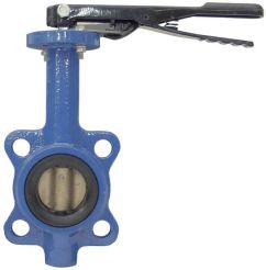 Dixon BBFVW200, Wafer Style 150lb. Butterfly Valve with Aluminum Bronze Disc, 2", Buna-N Seat, Ductile Iron