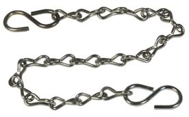 Dixon CH-C-12, Jack Chain with S-Hook, 12", Carbon Steel