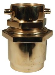 Dixon CSSTF30F30T-P, Spring Check Type Snoot Female Outlet, 3" Female NST (NH) x 3" Female NPT, 175 PSI, Brass