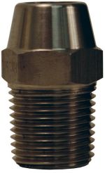Dixon FMS1000, Hex Nipple for Welding to Metal Hose, 1", Stainless Steel
