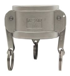 Dixon G100-DC-SS, Global Cam & Groove Type DC Dust Cap, 1", 316 Stainless Steel, Buna-N