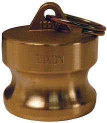 Dixon G100-DP-BR, Global Cam & Groove Type DP Dust Plug, 1", Brass