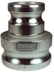 Dixon G150-AA-SS, Global Cam & Groove Type AA Spool Adapter, 1-1/2", 316 Stainless Steel, 250 PSI
