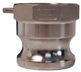 Dixon G600-A-SS, Global Cam & Groove Type A Adapter x Female NPT, 6", 316 Stainless Steel, 75 PSI