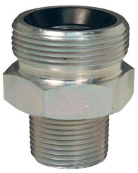 Dixon GM13, Boss™ Ground Joint Male Spud, 1" NPT, Plated Steel, Polymer Seat