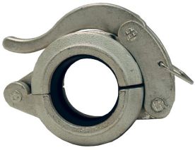 Dixon H34, Grooved Quick Release Coupling, Series Q, 4" Nominal Size, 4.50" Pipe OD, 300 PSI, Ductile Iron, EPDM Seal