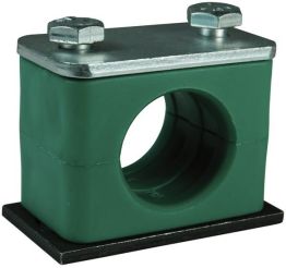 Dixon HHD02P, Heavy Duty Series Pipe & Tube Clamp, 1/8", 2.87" Length, 1.18" Width, 1.89" Height, Steel/Polypropylene