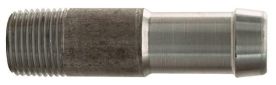 Dixon KRN541, King™ Steel Round Nipple for 1 Clamp, 5/8" Hose, 1/2" NPT Thread, Unplated Steel