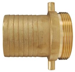 Dixon MB125, King™ Short Shank Suction Male Coupling, 1-1/4" NPSM Male Thread, Brass