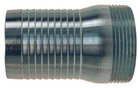 Dixon MCS600, King™ Short Shank Suction Male Coupling, 6" Male Thread, Plated Steel