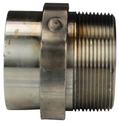Dixon OCTOES32, Octagonal Nipple for Welding to Metal Hose, 2", 304 Stainless Steel