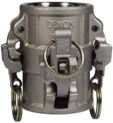 Dixon RDD400EZ, Boss-Lock™ Cam & Groove Spool Coupler, 4", 316 Stainless Steel, 100 PSI, Buna-N