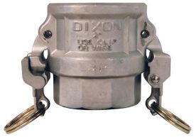 Dixon RDWSP100EZ, EZ Boss-Lock™ Cam & Groove Coupler Socket Weld to Schedule 40 Pipe, 1", 316 Stainless Steel, 250 PSI