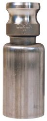 Dixon RE075-1370, Boss-Lock™ Cam & Groove Swaged Type E Adapter with Ferrule, 3/4", 316 Stainless Steel, 250 PSI