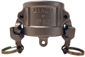 Dixon RH075EZ, EZ Boss-Lock™ Cam & Groove Type H Dust Cap, 3/4", 316 Stainless Steel, Buna-N