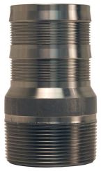 Dixon RST40PF, PF Shank King™ Combination Nipple NPT Threaded, 4", 100 PSI, 316 Stainless Steel