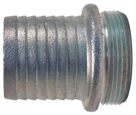 Dixon S201, King™ Short Shank Suction Male Coupling, 1-1/2" NST (NH) Male Thread, Plated Iron
