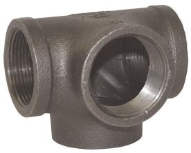 Dixon SOT100, NPT Threaded Side Outlet Tee, 1", Iron