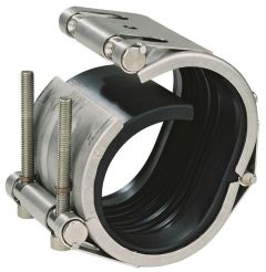 Dixon STR35001, Straub Open-Flex 1L Coupling, 1-1/2", 1.85" to 1.95", 1.90" Pipe OD, 363 PSI, Stainless Steel