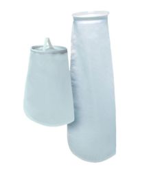 Global GPE100P1V, Filter Bag, #1 Size, Polyester Felt, 100 Micron, High-Temp Plastic Snap Seal
