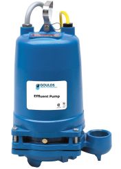 Goulds 2ED51C0DA, Dual Seal Submersible Pump, 2" NPT Discharge, 1/2 HP, 1 Phase, 115V, 3450 RPM, 14.5 Amps, 3/4" Max Solids, 3.56" Impeller, Cast Iron, 2ED Series