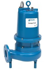 Goulds WS1512D3, Submersible Pump, 3" FLANGE Discharge, 1-1/2 HP, 1 Phase, 230V, 1750 RPM, 12.5 Amps, 2-1/2" Max Solids, 6.50" Impeller, Cast Iron, 3888D3 Series