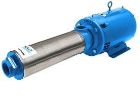 Goulds 45HB25013, Booster Pump, 2" Discharge, 2" Suction, NPT, 5 HP, 1 Phase, 208-230V, 3500 RPM, TEFC, 4 Stage, 300 Stainless Steel, 45HB Series