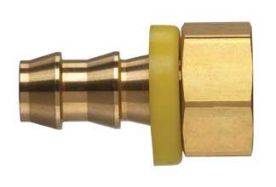 Kuriyama POFFIV-0606, Female Inverted Flare, 3/8" UNF, Brass, 5/8-18 Thread, 50-Carton